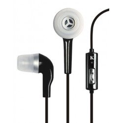 KIK 666 Stereo Earphone Headset with Mic (666 Black)
